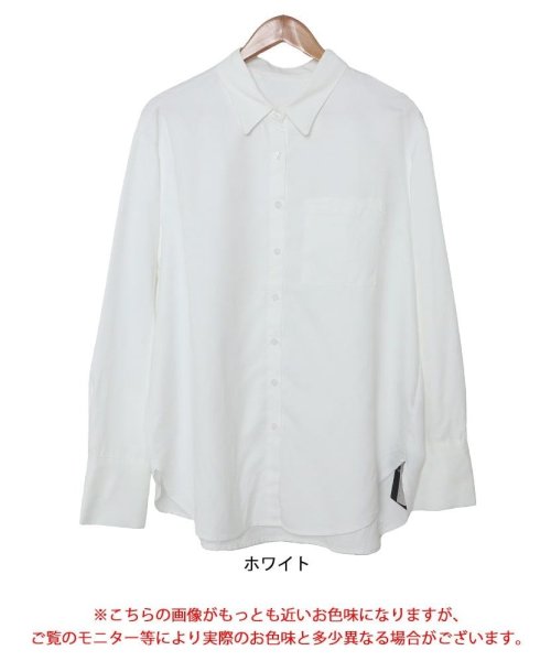 GOLD JAPAN(ゴールドジャパン)/大きいサイズ レディース ビッグサイズ レギュラーカラーオーバーサイズシャツ/img16