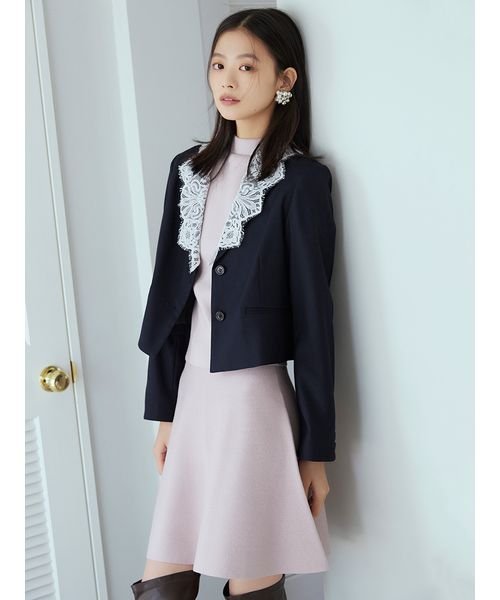 レースカラーシングルジャケット 予めご了承ください