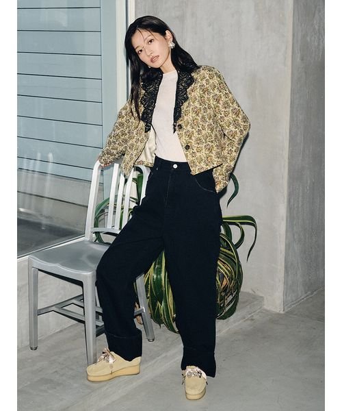 レースカラーシングルジャケット 予めご了承ください