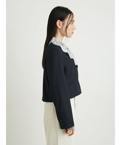 レースカラーシングルジャケット 予めご了承ください