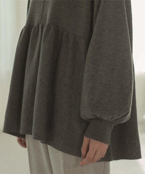 ハイネックギャザーペプラムニット【洗える】 人気・おすすめ｜使いやすい・旅行におすすめ 品質保証 全国発送 正規品・日本国内発送・安心保証付き