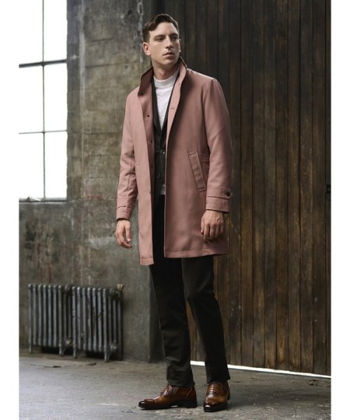 トリコットコーデュロイ千鳥格子プリントテーラードジャケット＜セットアップ対応＞ 