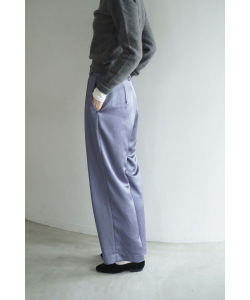 CLANE(クラネ)/SATIN SLACKS PANTS/img21