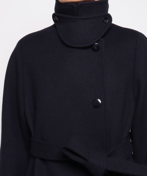 スプリットラグランロングコート 