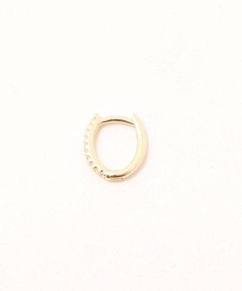 NOLLEY’S(ノーリーズ)/【Otiumberg/オティウムバーグ】Mini Oval Hoop WT ミニオーバルフープピアス（クリア）/img01