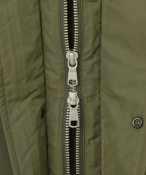 【ビジネス対応可】ベーシックタフタ ダウンコート / デタッチャブルフード 