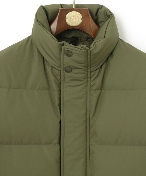 【ビジネス対応可】ベーシックタフタ ダウンコート / デタッチャブルフード 