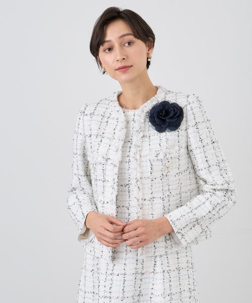 Eternal Line 2024】ミックスツイードノーカラー ジャケット(505766527  