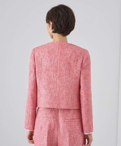 【Eternal Line 2024】メランジツイードノーカラー ジャケット Eternal Line なし