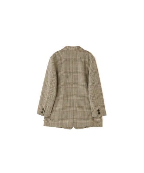 GLEN CHECK WOOL TWILL 