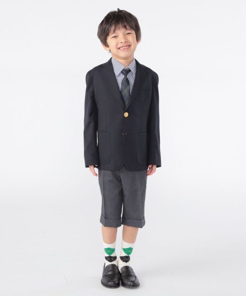 SHIPS KIDS(シップスキッズ)/SHIPS KIDS:100～130cm / ウール ノープリーツ ハーフ パンツ/img02