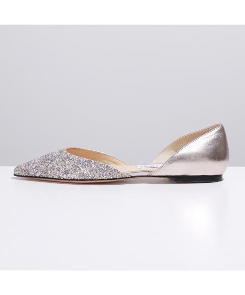 Jimmy Choo パンプス ESTHER FLAT HTZ フラット グリッター