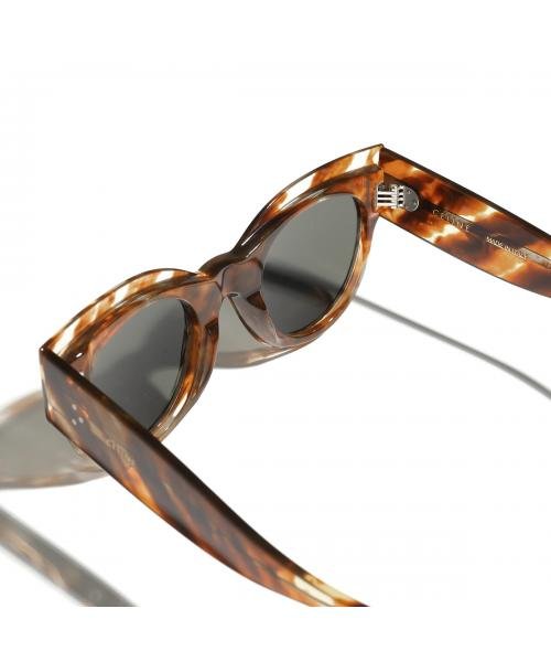 CELINE サングラス CL40008I フォックス型 ロゴ CELINE サングラス CL40008I フォックス型