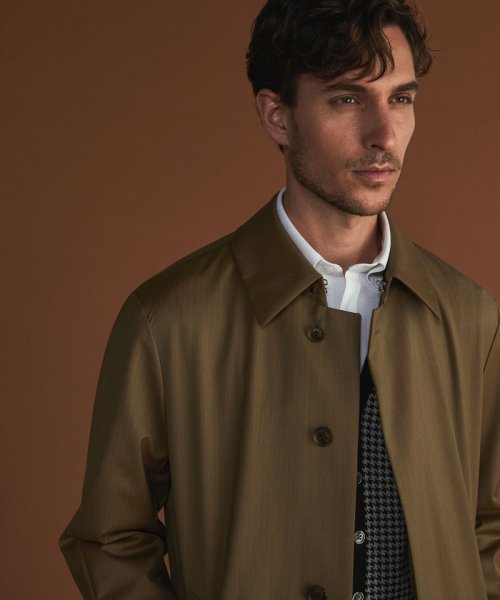 【御幸毛織】ウエストミンスター ロングステンカラーコート 御幸毛織 ウエストミンスター 防水性