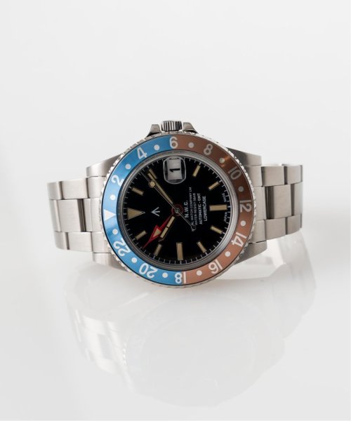 【NAVAL WATCH Produced by LOWERCASE】別注 GMT SUNSHADE WATCH NAVAL by LOWERCASE Produced 316L　ステンレス素材