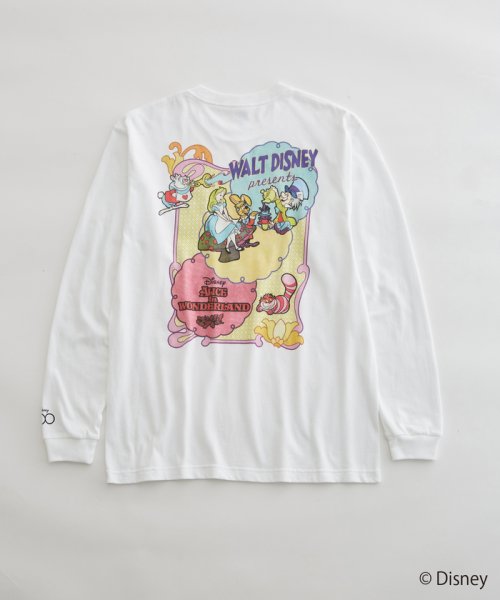 ADAM ET ROPE'(アダム　エ　ロペ)/【Disney100】別注ロングスリーブTシャツ / ピノキオ / ふしぎの国のアリス / ユニセックス/img05