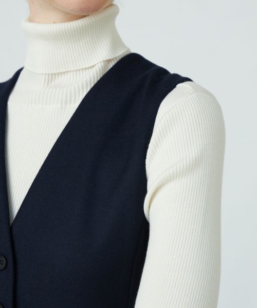 ストレッチボタニー Vネックジャンパースカート 