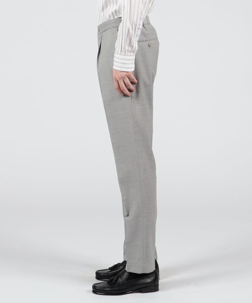 INCOTEX ウール ハーフシャーリング1プリーツスラックス 