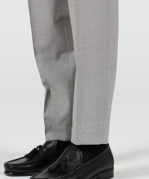 INCOTEX ウール ハーフシャーリング1プリーツスラックス 