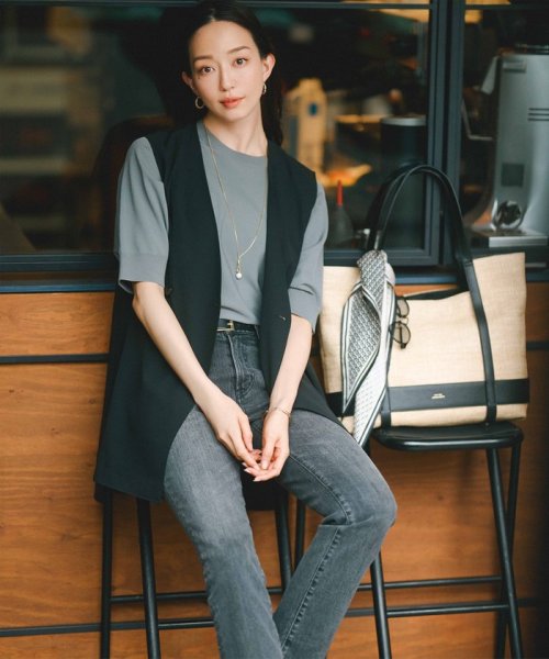 NIJYUSANKU（LARGE SIZE）(２３区（大きいサイズ）)/【CLASSY.6月号掲載/杏さん着用】23区DENIM ボーイフィット パンツ/img38