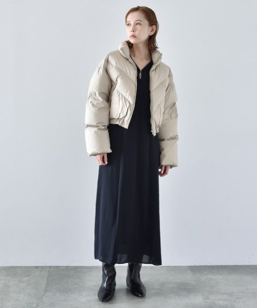 CODE A | cropped down jacket CODE