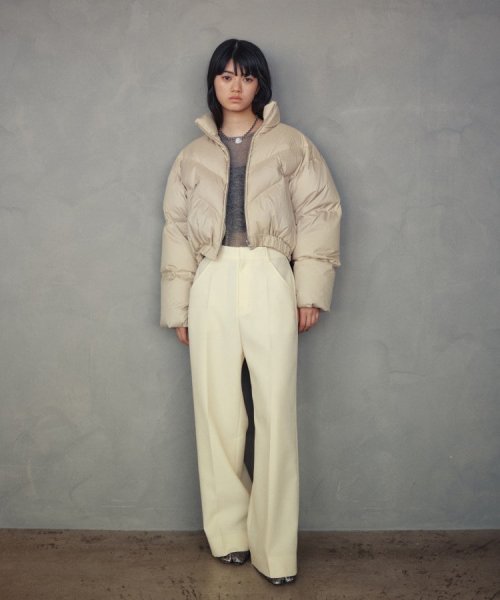 CODE A | cropped down jacket CODE