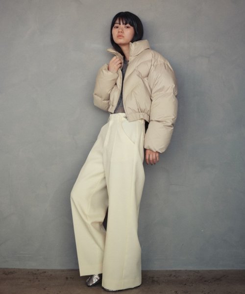 CODE A | cropped down jacket CODE