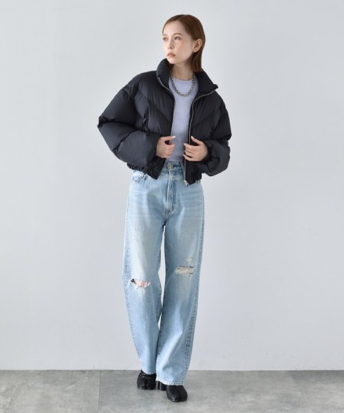 CODE A | cropped down jacket CODE