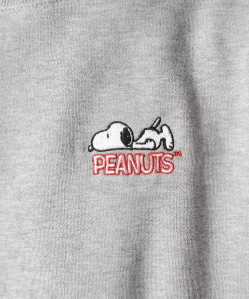 OUTDOOR PRODUCTS(アウトドアプロダクツ)/【OUTDOORPRODUCTS】PEANUTS 起毛 トレーナー スウェット 11オンスの肉厚生地 ドロップショルダー シルエット/img05