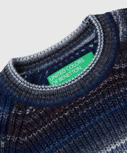 BENETTON (mens)(ベネトン（メンズ）)/マルチカラーボーダークルーネックニット・セーター/img05