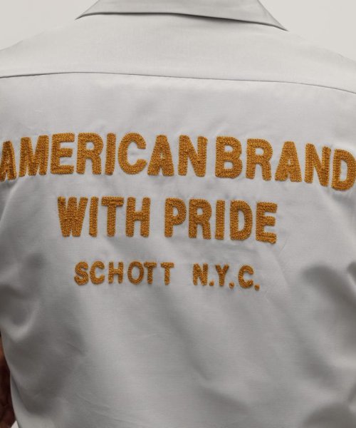 Schott(ショット)/TC WORK SHIRT"AMERICAN BRAND WITH PRIDE EMB"/刺繍ワークシャツ/img15