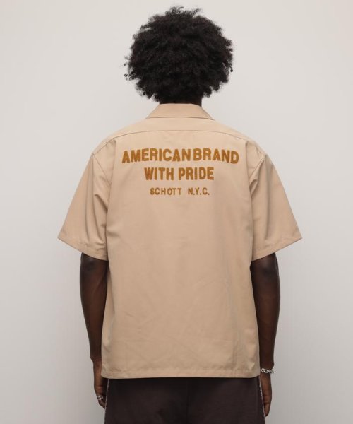 Schott(ショット)/TC WORK SHIRT"AMERICAN BRAND WITH PRIDE EMB"/刺繍ワークシャツ/img24