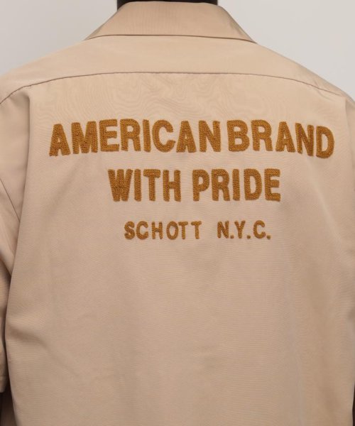 Schott(ショット)/TC WORK SHIRT"AMERICAN BRAND WITH PRIDE EMB"/刺繍ワークシャツ/img29