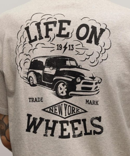 Schott(ショット)/HEATHER T－SHIRT "LIFE ON WHEELS"/ヘザーTシャツ "ライフ オン ホイールズ/img15