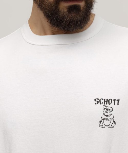 Schott(ショット)/T－SHIRT "GIRLS WITH BULLDOG”/Tシャツ "ガールズ ウィズ ブルドッグ/img12