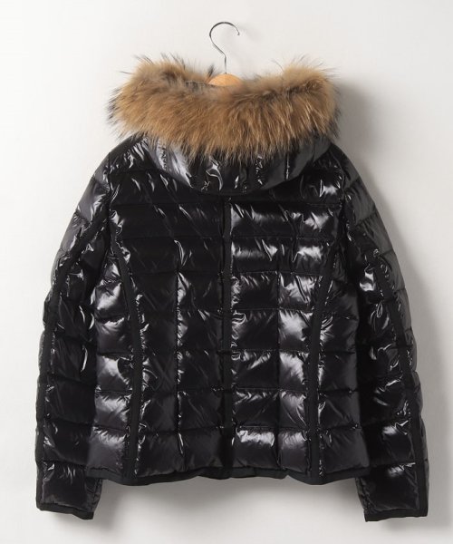 【大きいサイズ】グログラントリミング立体ダウンジャケット 