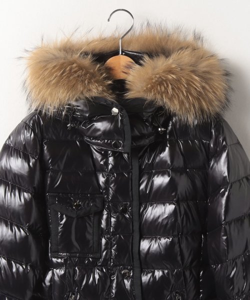 【大きいサイズ】グログラントリミング立体ダウンジャケット 