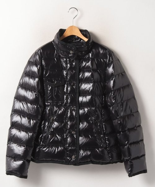 【大きいサイズ】グログラントリミング立体ダウンジャケット 