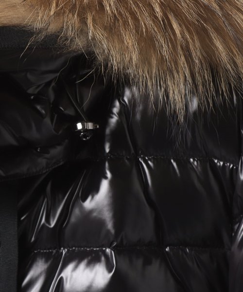 【大きいサイズ】グログラントリミング立体ダウンジャケット 