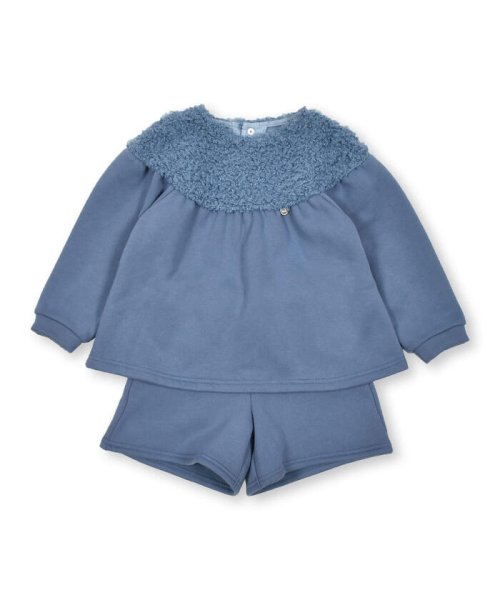 BeBe Petits Pois Vert(ベベ プチ ポワ ヴェール)/【店舗限定】裏起毛＋くるくるボアセットアップ(95~150cm)/img14