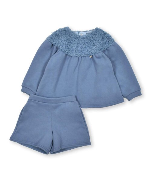 BeBe Petits Pois Vert(ベベ プチ ポワ ヴェール)/【店舗限定】裏起毛＋くるくるボアセットアップ(95~150cm)/img16