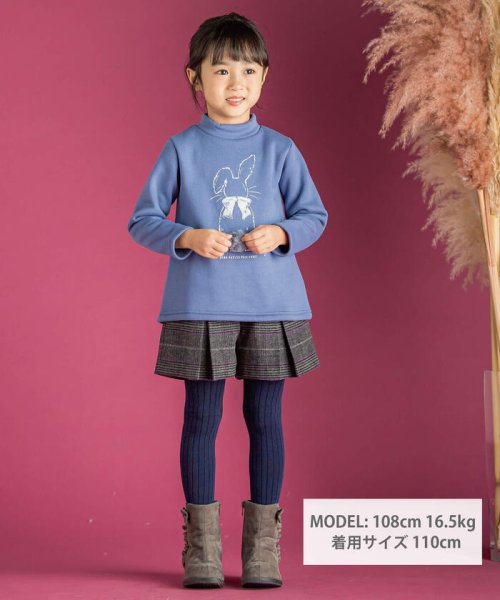 BeBe Petits Pois Vert(ベベ プチ ポワ ヴェール)/【店舗限定】チェック柄キュロットパンツ(95~150cm)/img01