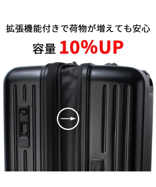 TAKEO KIKUCHI(タケオキクチ)/タケオキクチ スーツケース 102L/117L 拡張 大型 大容量 Lサイズ ストッパー 軽量 シティブラック TAKEO KIKUCHI CTY006A/img05