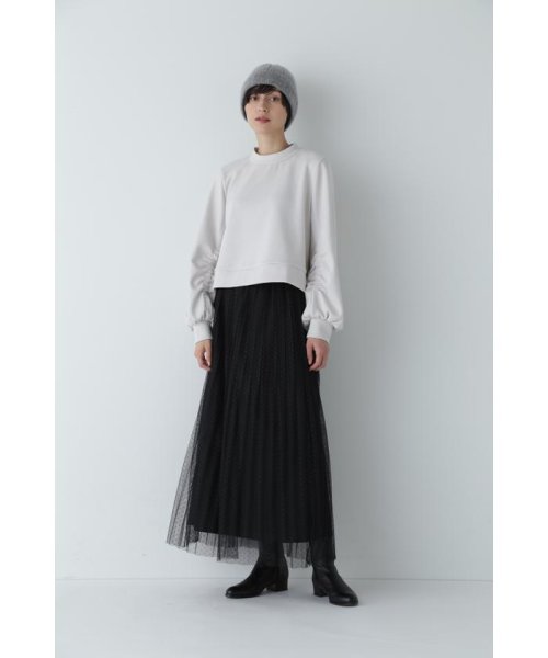 スクエアドットチュールスカート 