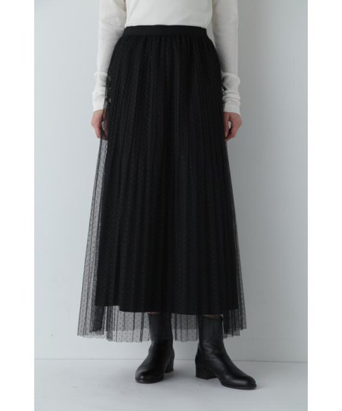 スクエアドットチュールスカート 