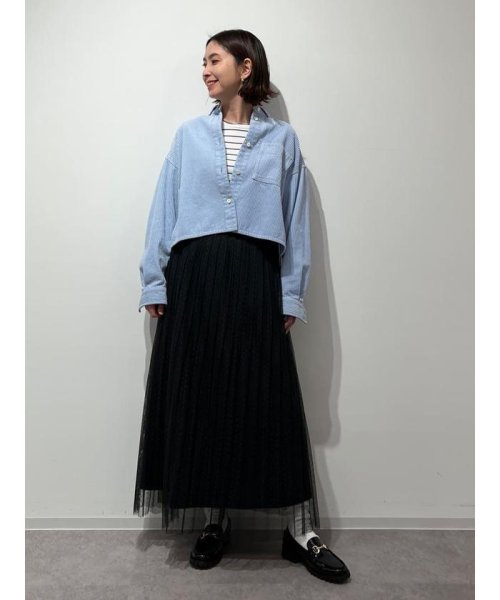 スクエアドットチュールスカート 