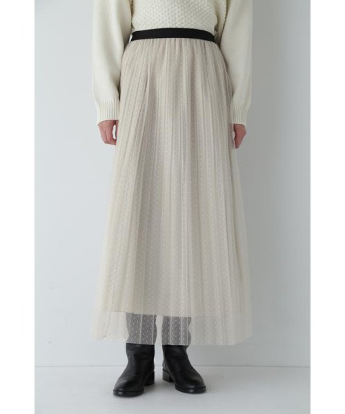 スクエアドットチュールスカート 