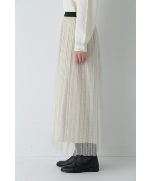 スクエアドットチュールスカート 