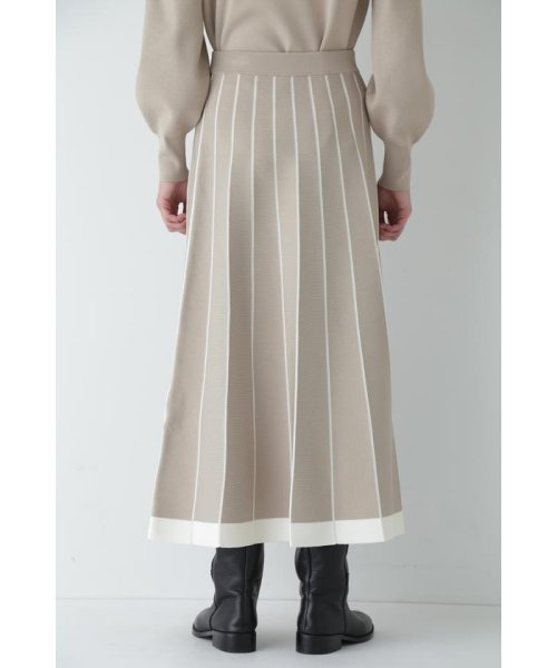 ライン入りニットスカート ライン入りニットスカート XU1806732242(13750円)