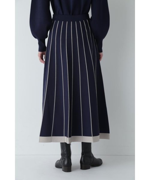 ライン入りニットスカート ライン入りニットスカート XU1806732242(13750円)